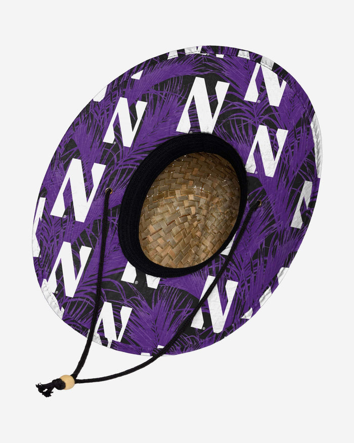 Northwestern Wildcats Floral Straw Hat FOCO - FOCO.com