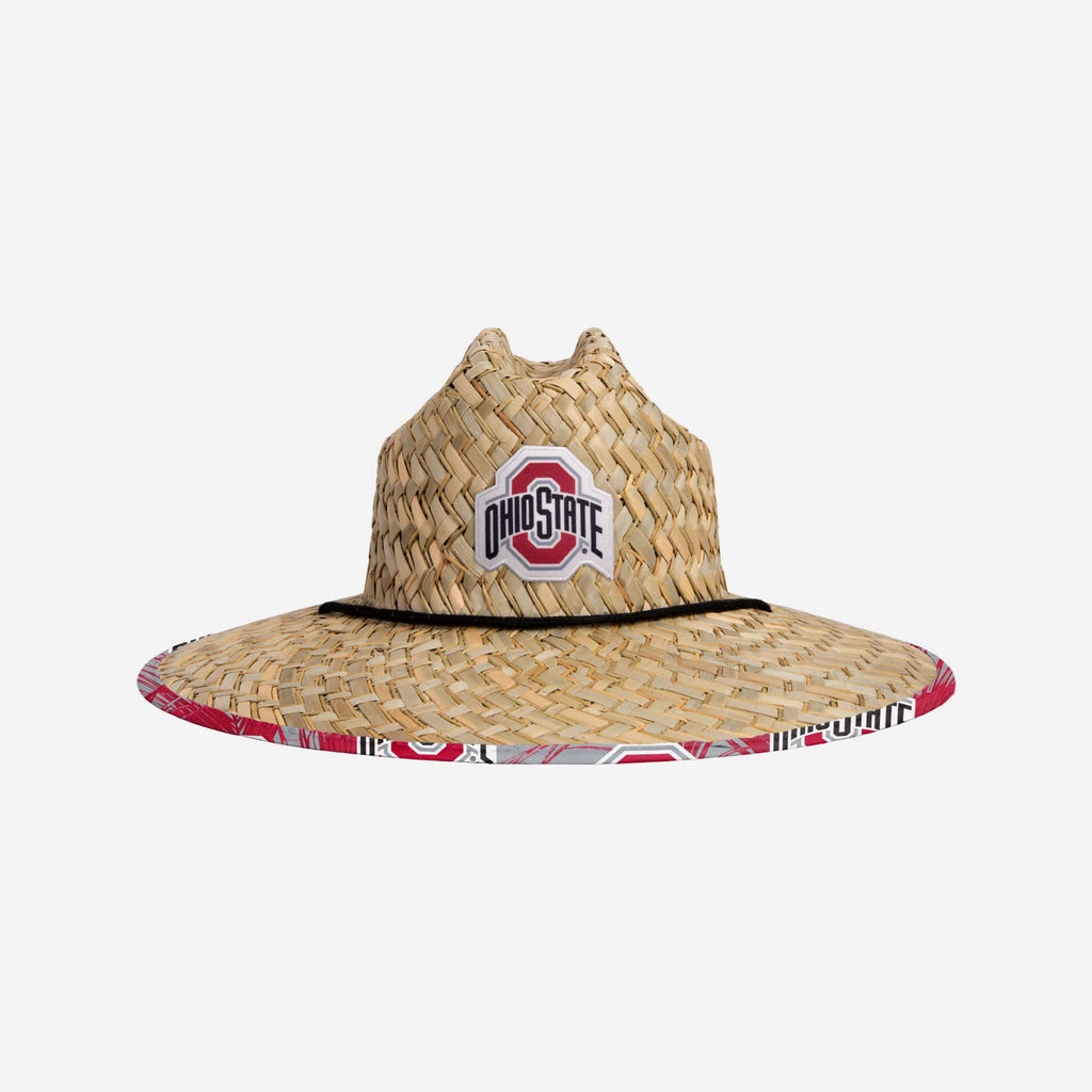 Ohio State Buckeyes Floral Straw Hat FOCO - FOCO.com