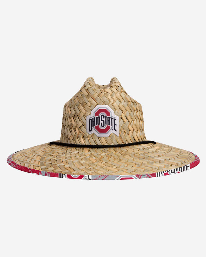 Ohio State Buckeyes Floral Straw Hat FOCO - FOCO.com