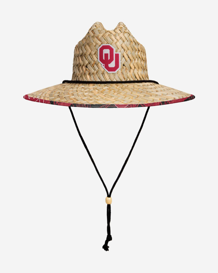 Oklahoma Sooners Floral Straw Hat FOCO - FOCO.com