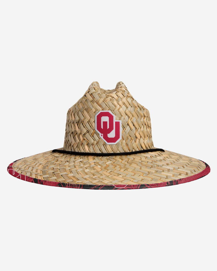 Oklahoma Sooners Floral Straw Hat FOCO - FOCO.com