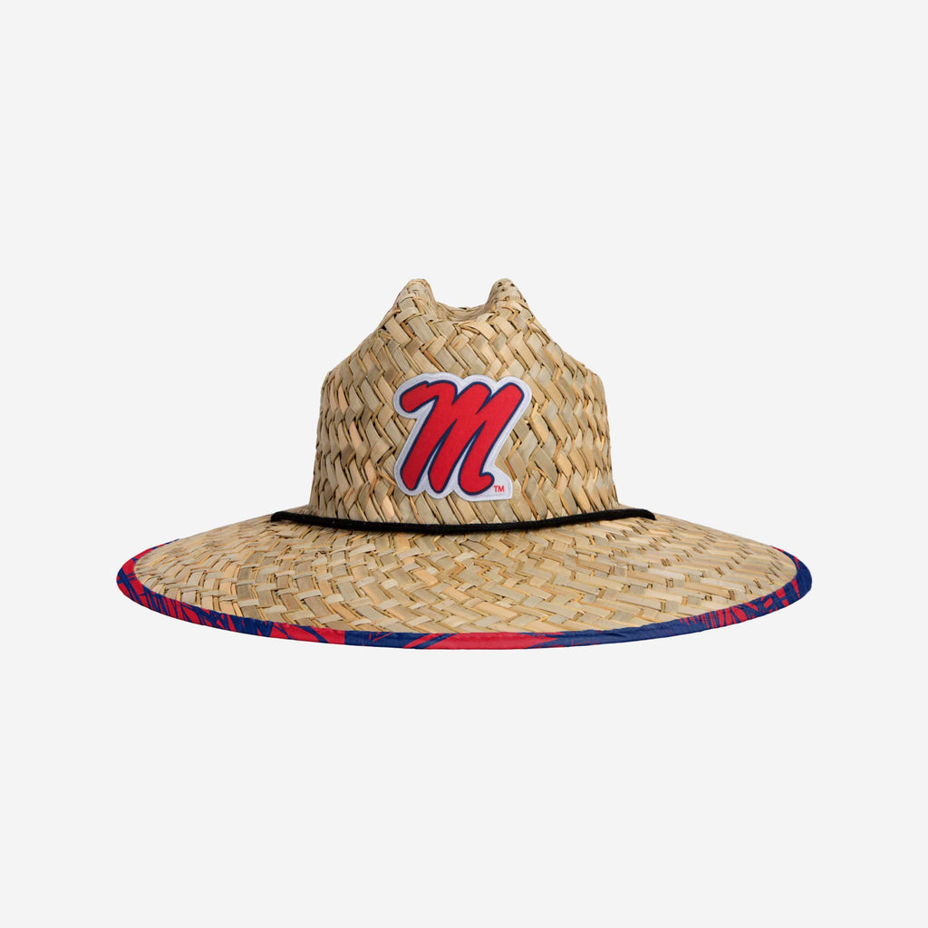 Ole Miss Rebels Floral Straw Hat FOCO - FOCO.com