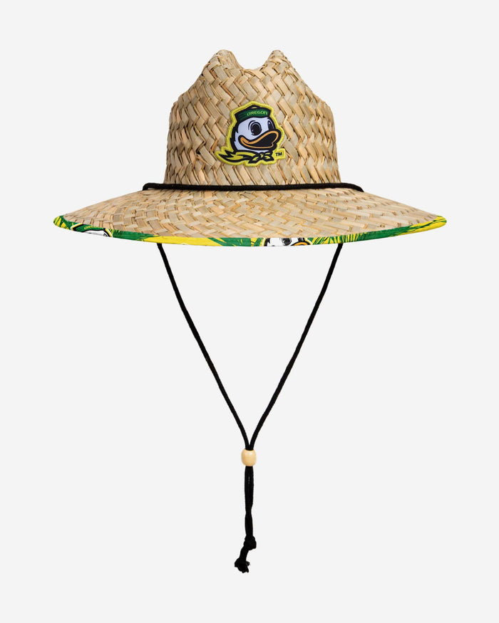 Oregon Ducks Floral Straw Hat FOCO - FOCO.com