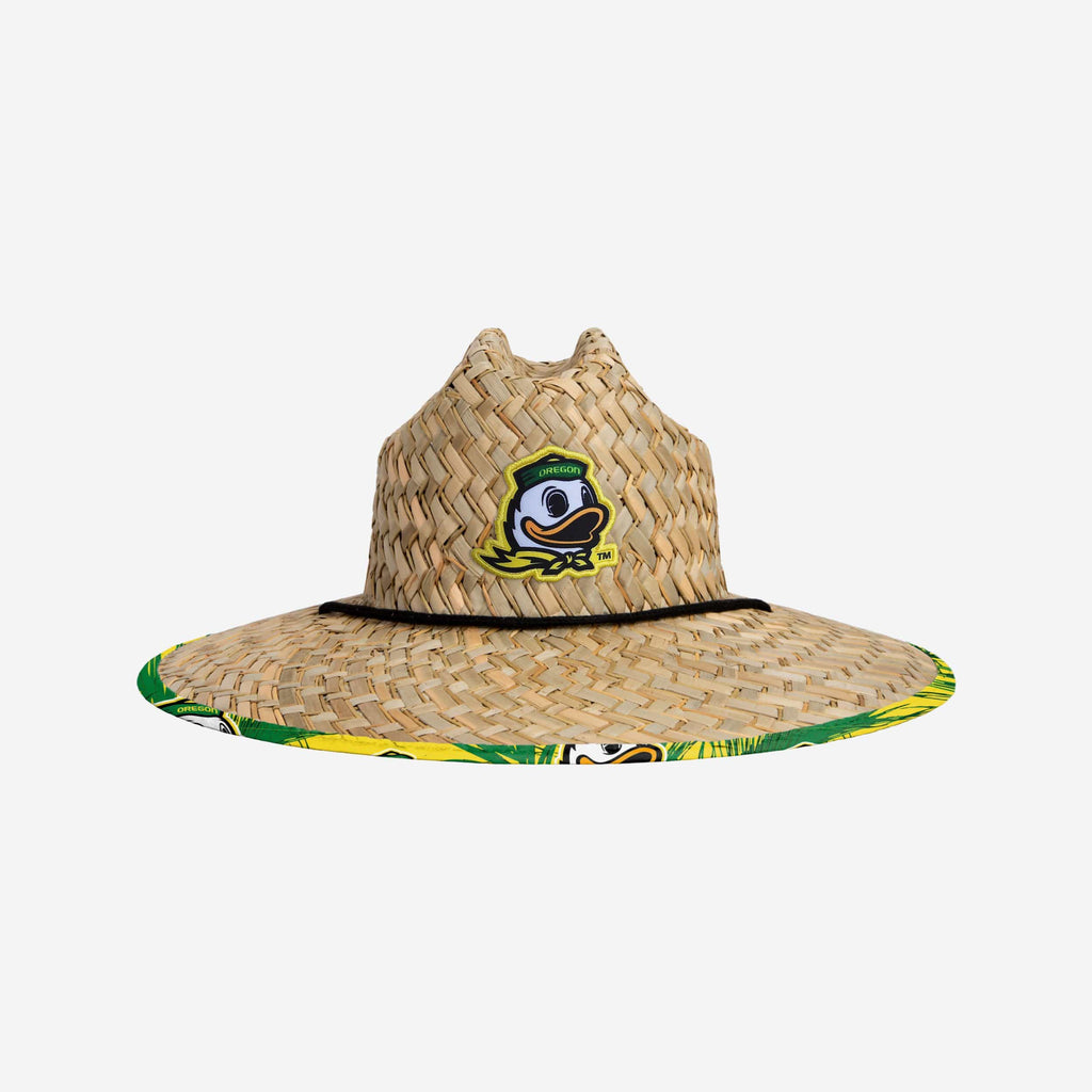 Oregon Ducks Floral Straw Hat FOCO - FOCO.com