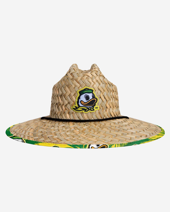 Oregon Ducks Floral Straw Hat FOCO - FOCO.com