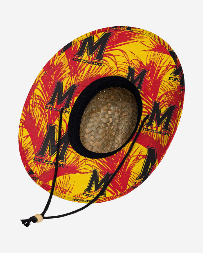 Maryland Terrapins Floral Straw Hat FOCO - FOCO.com