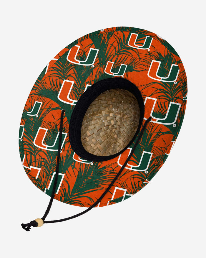 Miami Hurricanes Floral Straw Hat FOCO - FOCO.com