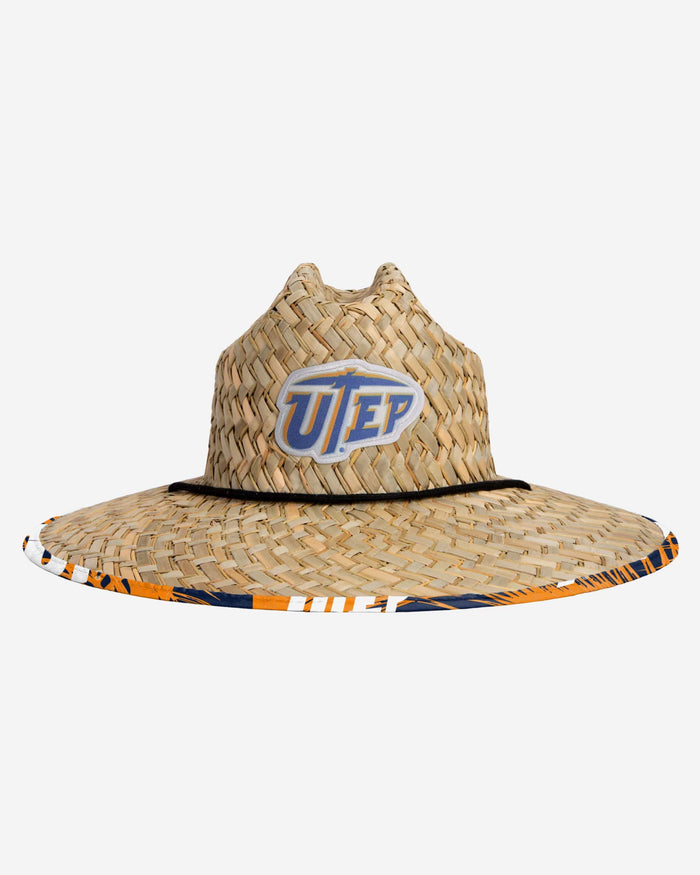 UTEP Miners Floral Straw Hat FOCO - FOCO.com