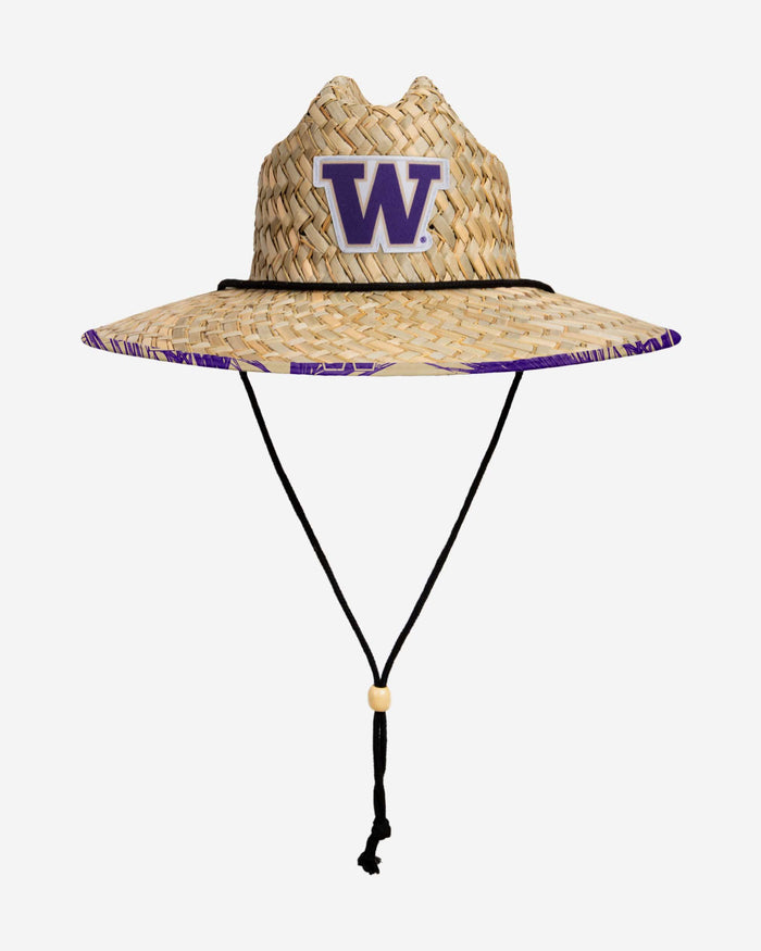 Washington Huskies Floral Straw Hat FOCO - FOCO.com