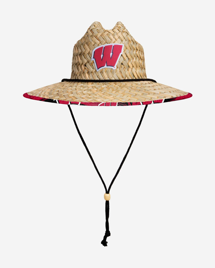 Wisconsin Badgers Floral Straw Hat FOCO - FOCO.com