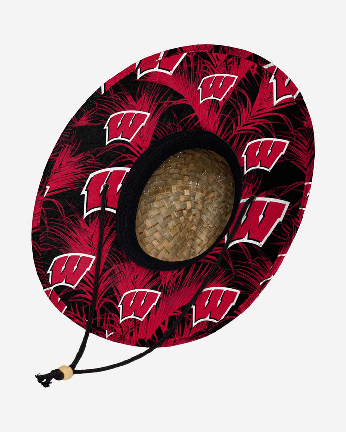 Wisconsin Badgers Floral Straw Hat FOCO - FOCO.com