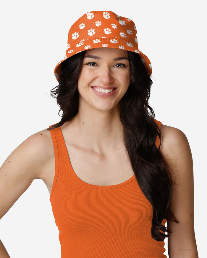 Clemson Tigers Mini Print Bucket Hat FOCO - FOCO.com