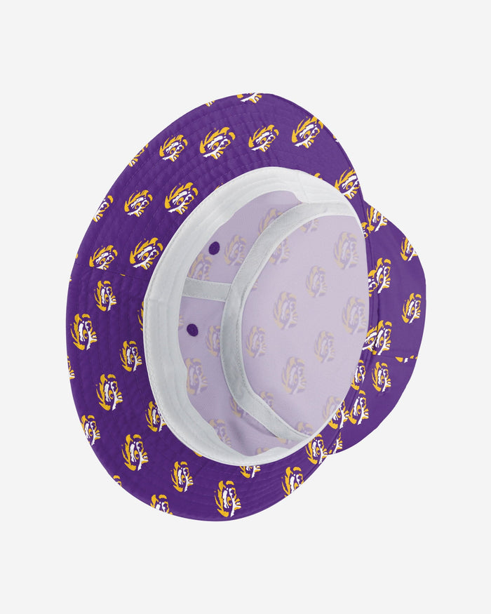 LSU Tigers Mini Print Bucket Hat FOCO - FOCO.com