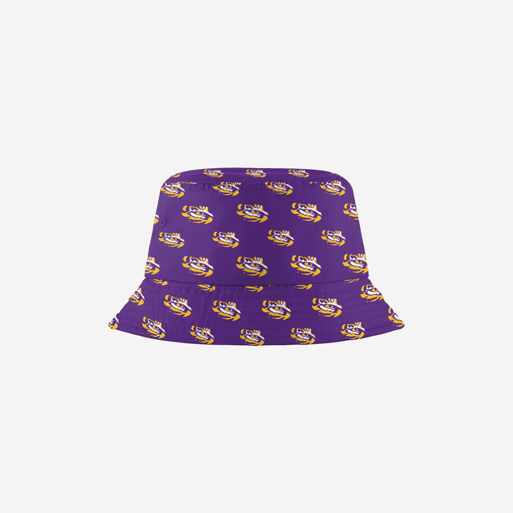 LSU Tigers Mini Print Bucket Hat FOCO - FOCO.com