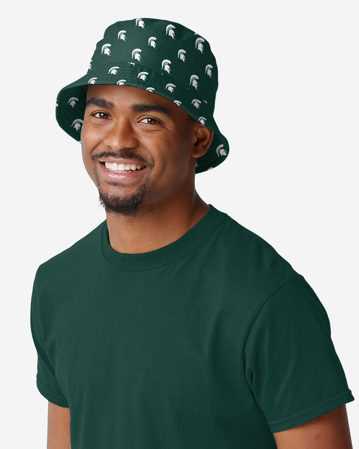 Michigan State Spartans Mini Print Bucket Hat FOCO - FOCO.com