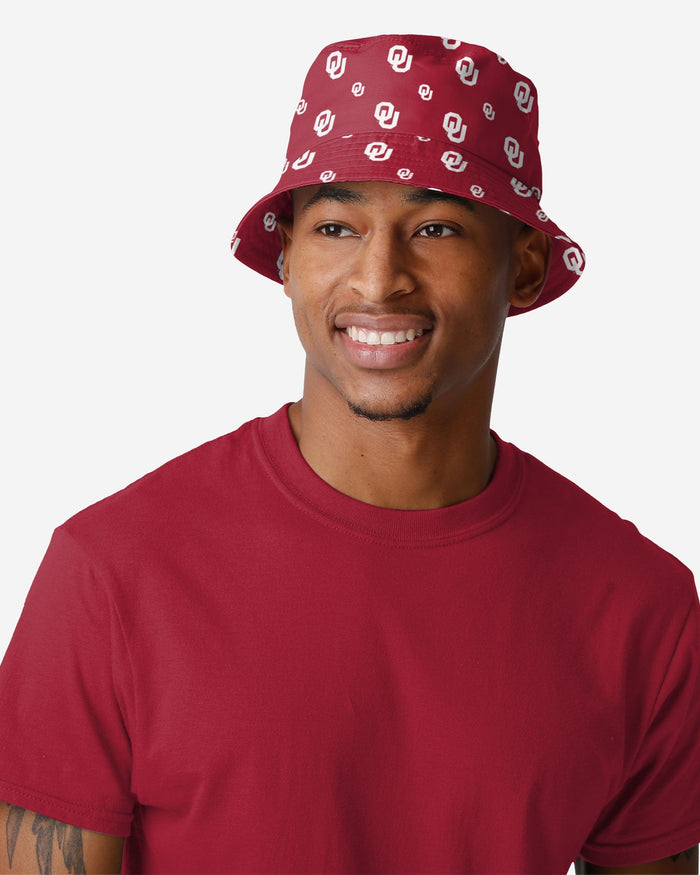 Oklahoma Sooners Mini Print Bucket Hat FOCO - FOCO.com