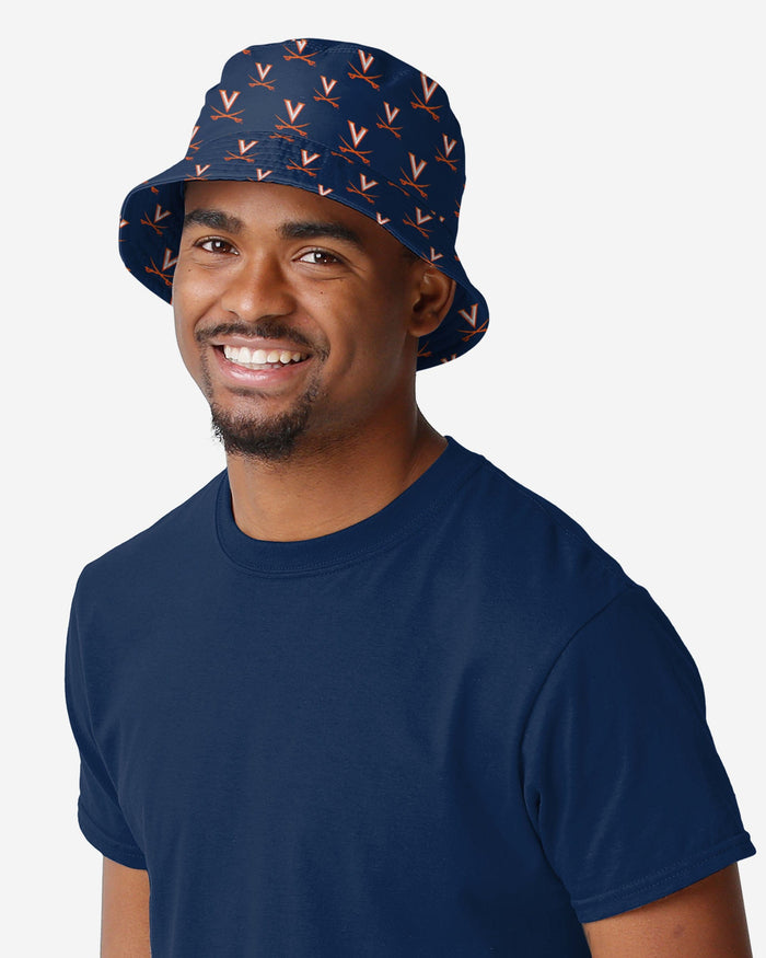 Virginia Cavaliers Mini Print Bucket Hat FOCO - FOCO.com