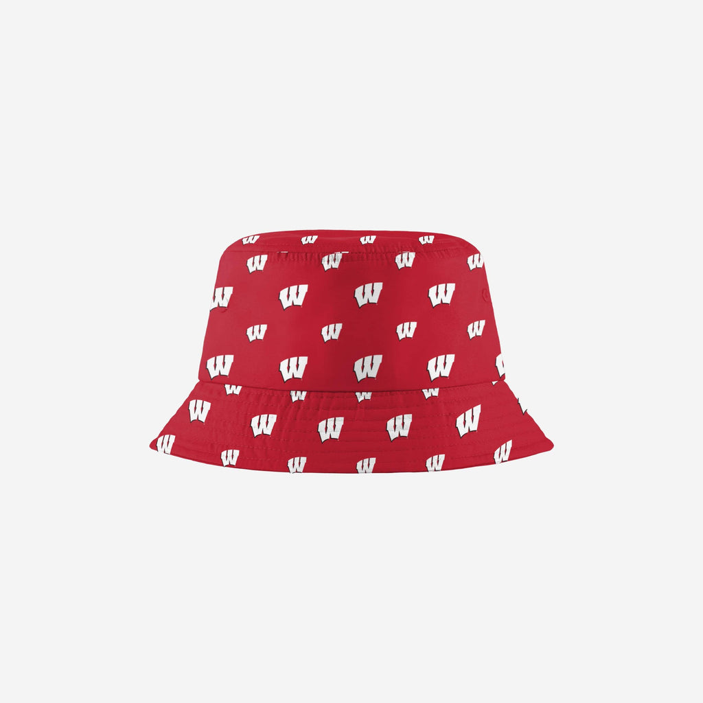 Wisconsin Badgers Mini Print Bucket Hat FOCO - FOCO.com