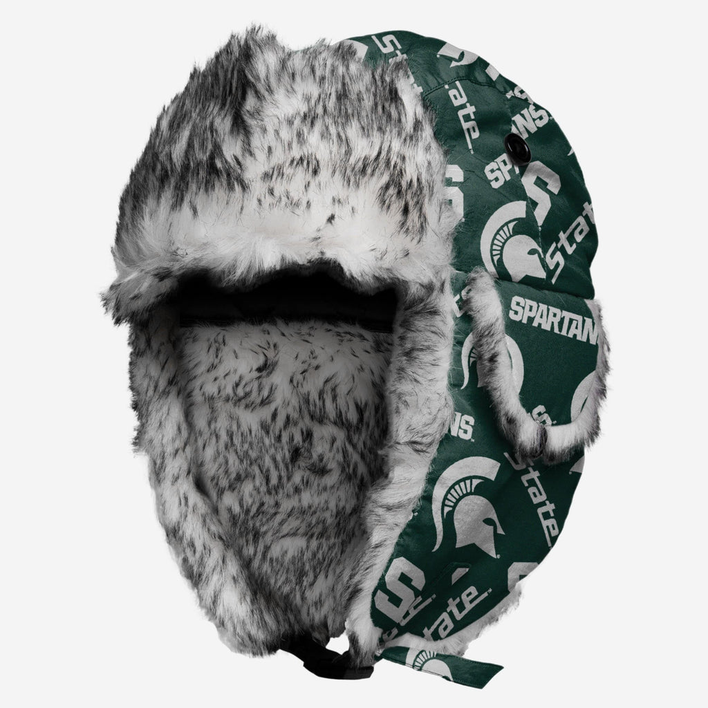 Michigan State Spartans NCAA Repeat Print Trapper Hat FOCO - FOCO.com