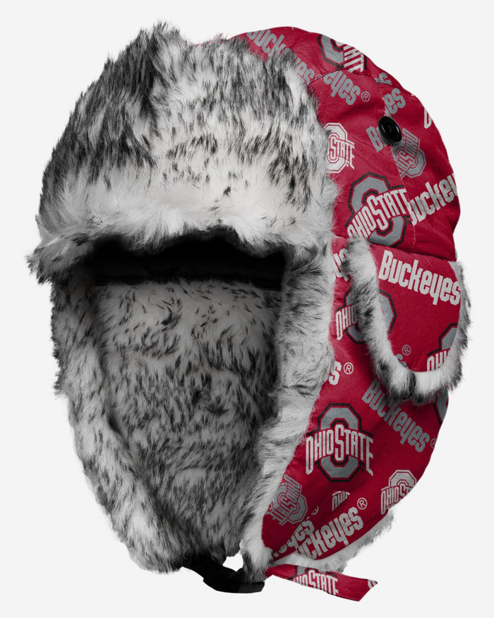 Ohio State Buckeyes NCAA Repeat Print Trapper Hat FOCO - FOCO.com