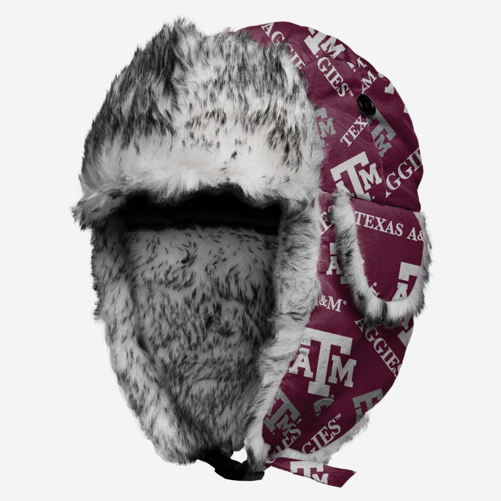 Texas A&M Aggies NCAA Repeat Print Trapper Hat FOCO - FOCO.com