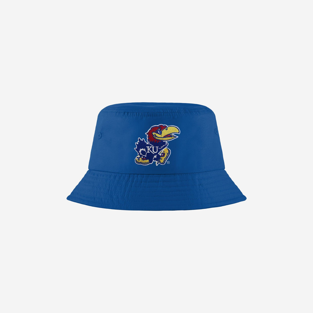 Kansas Jayhawks Solid Bucket Hat FOCO - FOCO.com