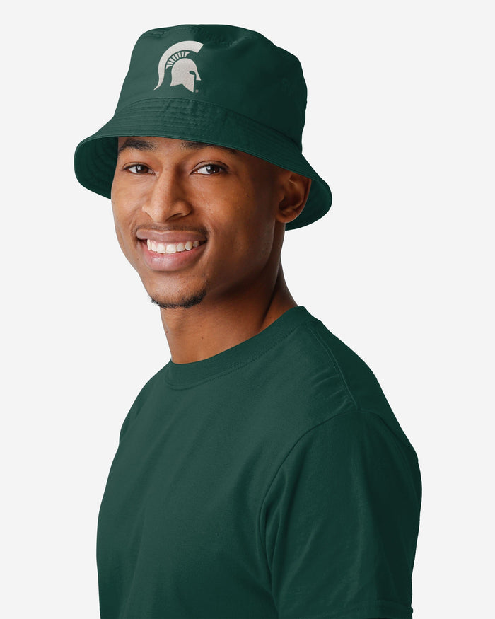 Michigan State Spartans Solid Bucket Hat FOCO - FOCO.com