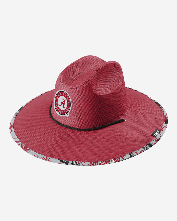 Alabama Crimson Tide Team Color Straw Hat FOCO - FOCO.com