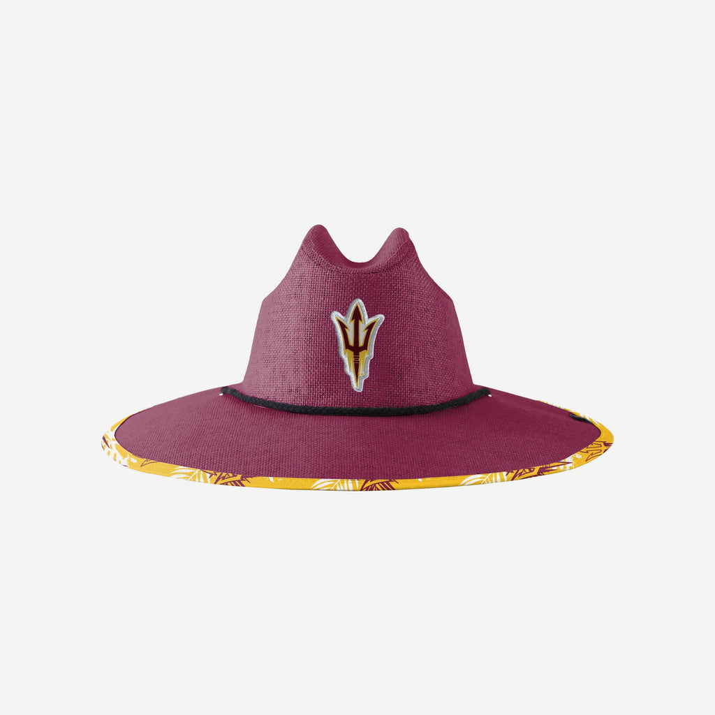 Arizona State Sun Devils Team Color Straw Hat FOCO - FOCO.com