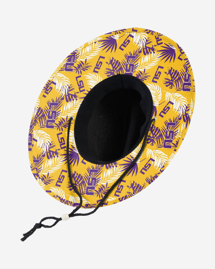 LSU Tigers Team Color Straw Hat FOCO - FOCO.com