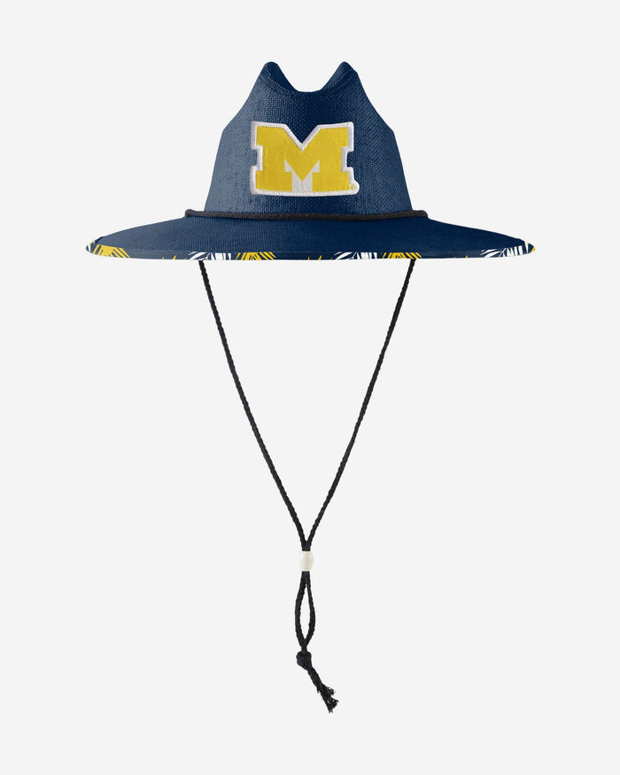 Michigan Wolverines Team Color Straw Hat FOCO - FOCO.com