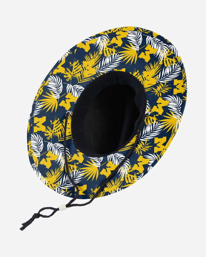 Michigan Wolverines Team Color Straw Hat FOCO - FOCO.com