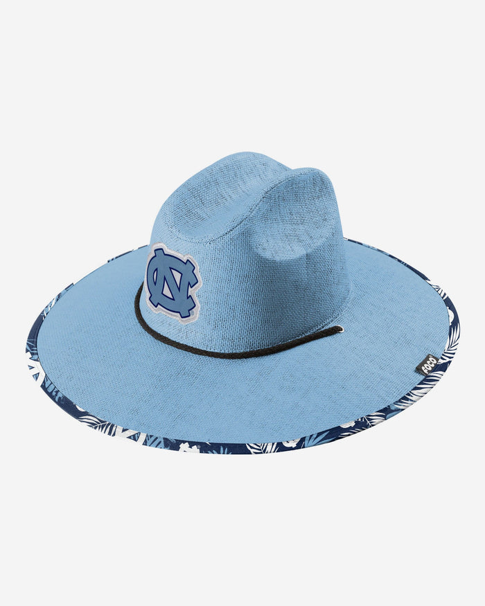 North Carolina Tar Heels Team Color Straw Hat FOCO - FOCO.com