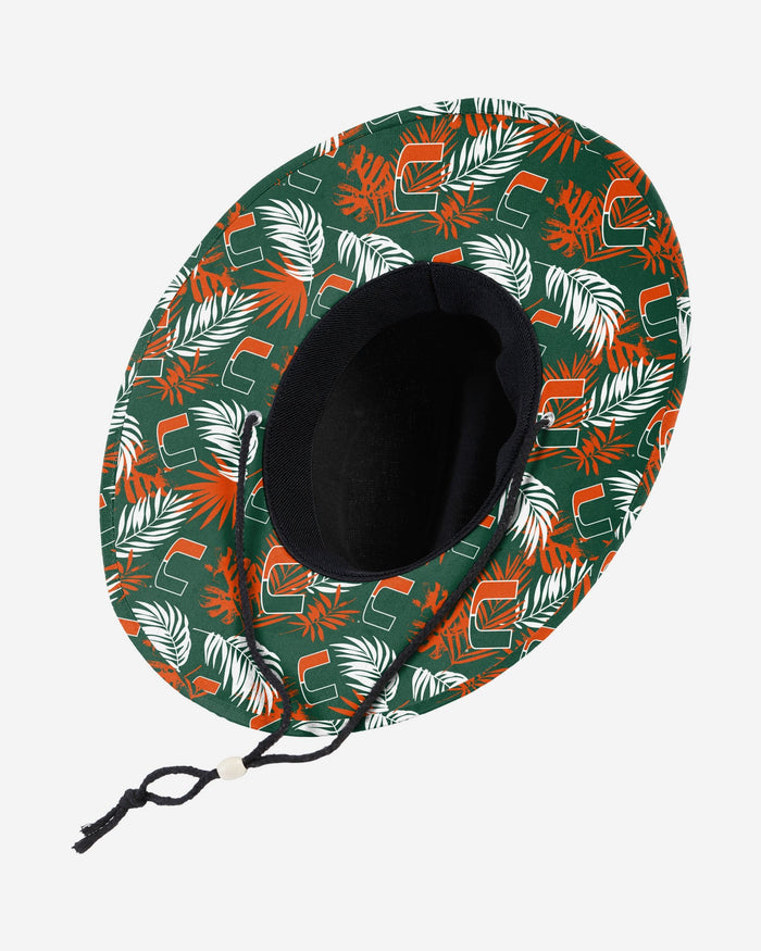 Miami Hurricanes Team Color Straw Hat FOCO - FOCO.com