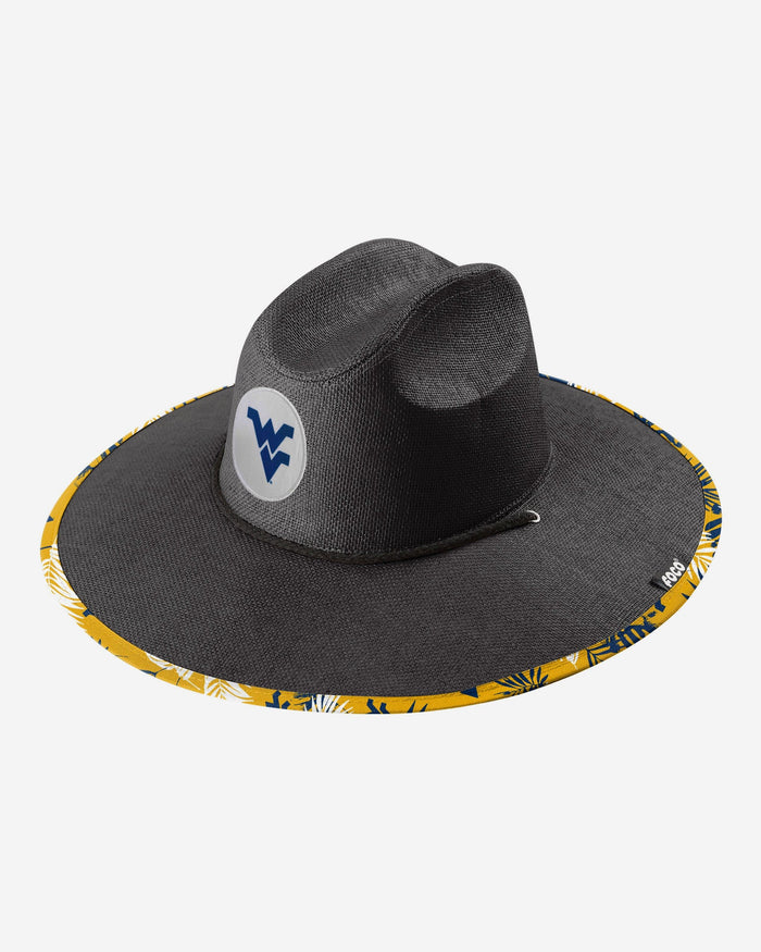 West Virginia Mountaineers Team Color Straw Hat FOCO - FOCO.com