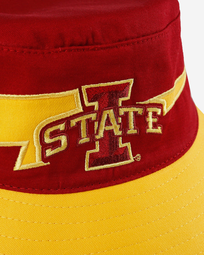 Iowa State Cyclones Team Stripe Bucket Hat FOCO - FOCO.com