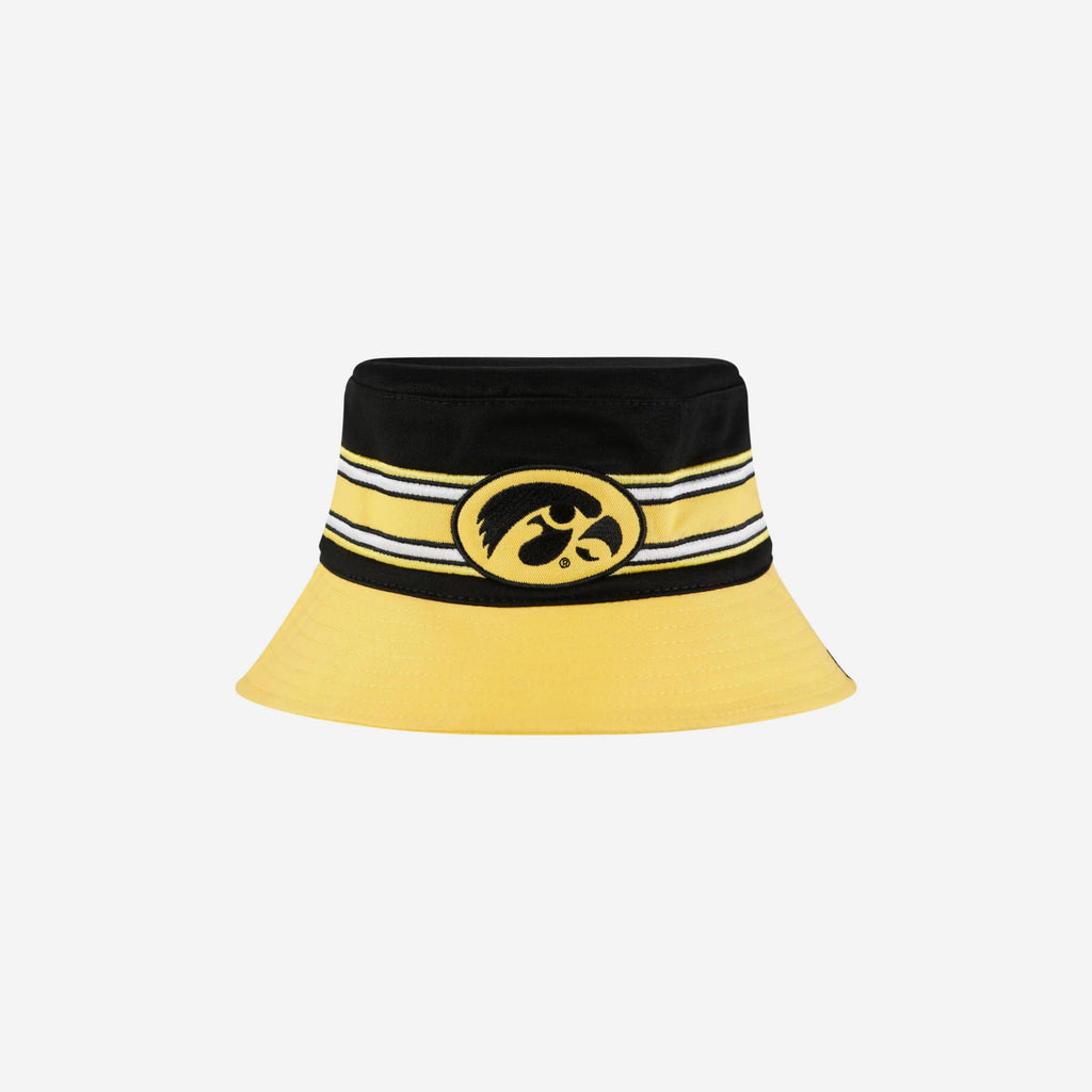 Iowa Hawkeyes Team Stripe Bucket Hat FOCO - FOCO.com