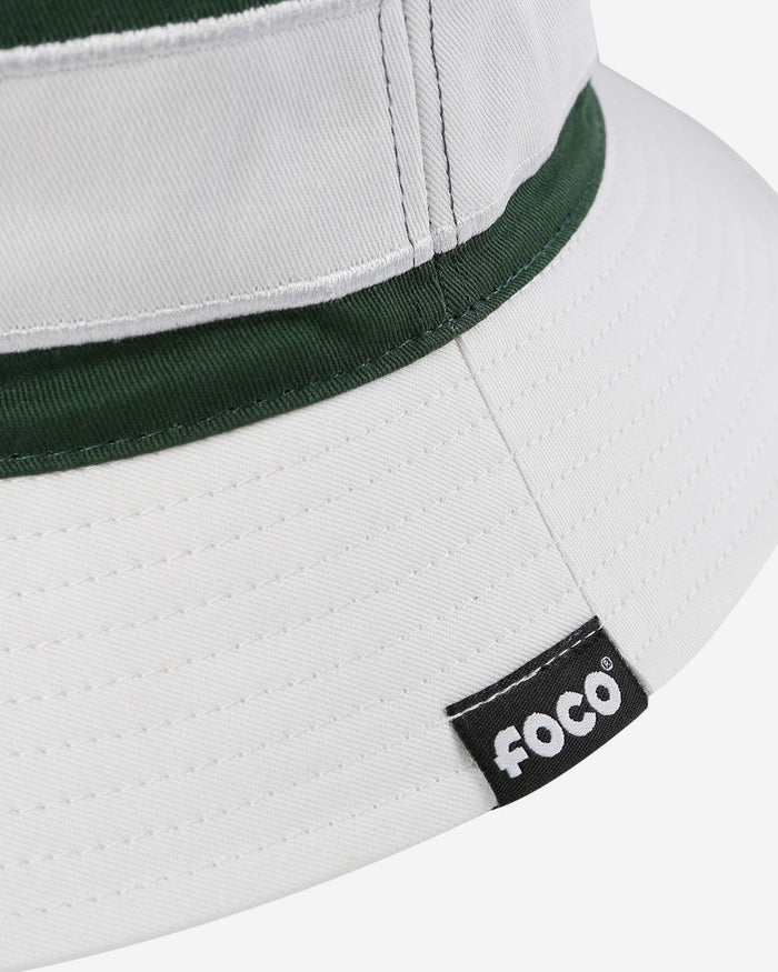 Michigan State Spartans Team Stripe Bucket Hat FOCO - FOCO.com