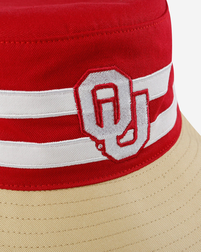 Oklahoma Sooners Team Stripe Bucket Hat FOCO - FOCO.com