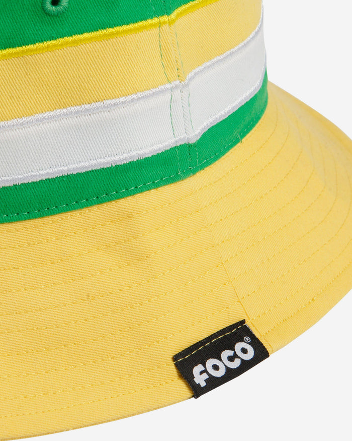 Oregon Ducks Team Stripe Bucket Hat FOCO - FOCO.com