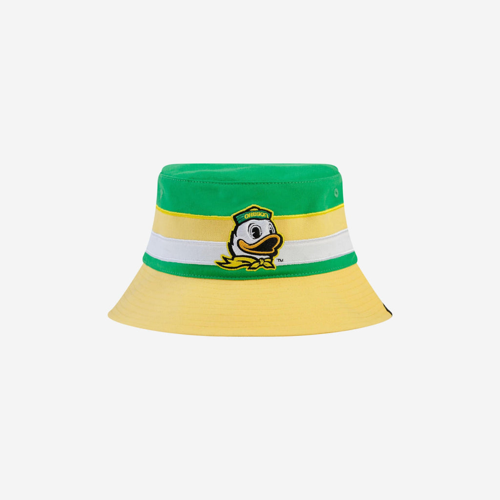 Oregon Ducks Team Stripe Bucket Hat FOCO - FOCO.com