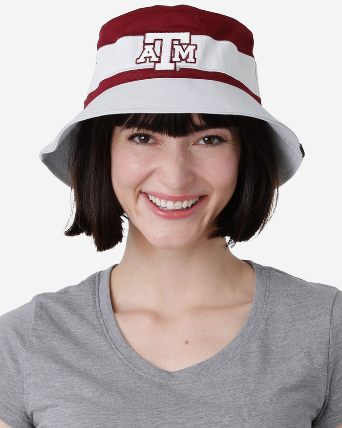 Texas A&M Aggies Team Stripe Bucket Hat FOCO - FOCO.com