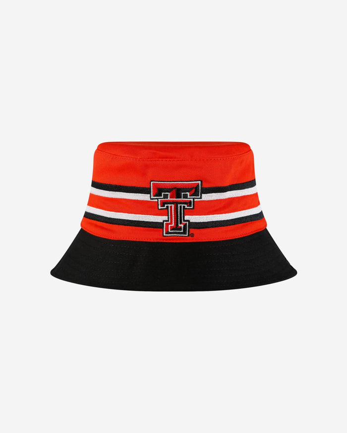 Texas Tech Red Raiders Team Stripe Bucket Hat FOCO - FOCO.com