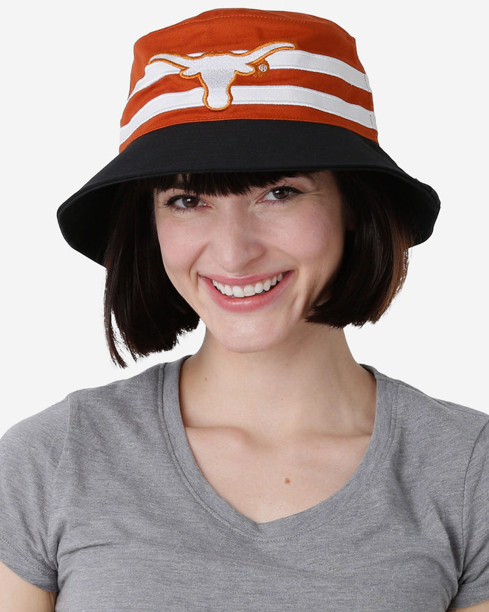 Texas Longhorns Team Stripe Bucket Hat FOCO - FOCO.com