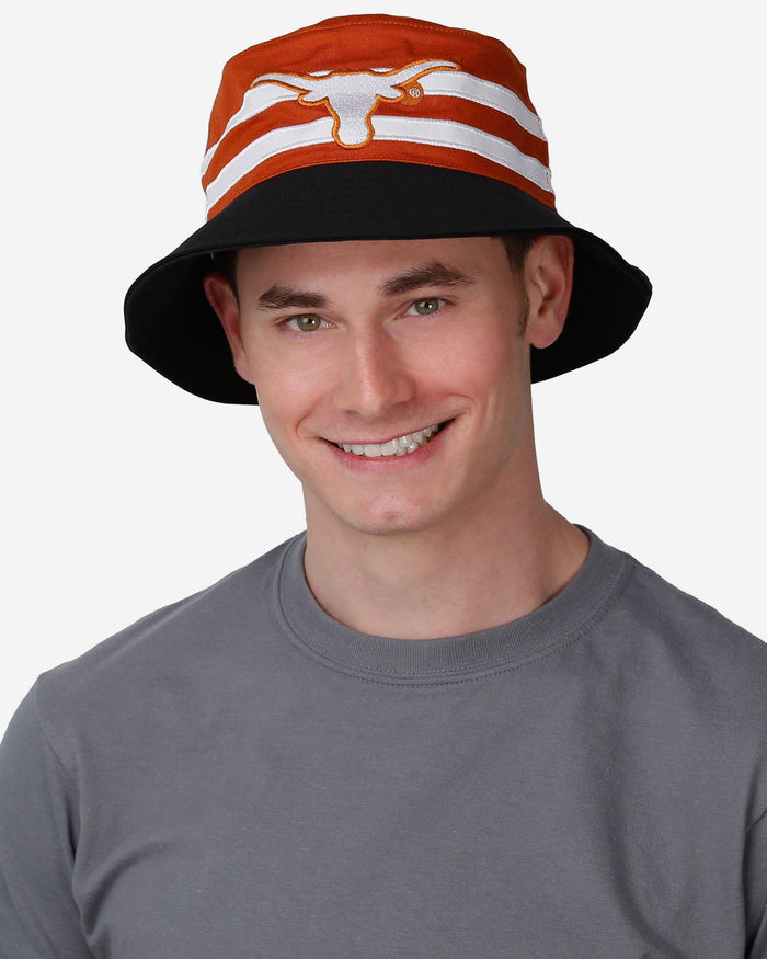 Texas Longhorns Team Stripe Bucket Hat FOCO - FOCO.com