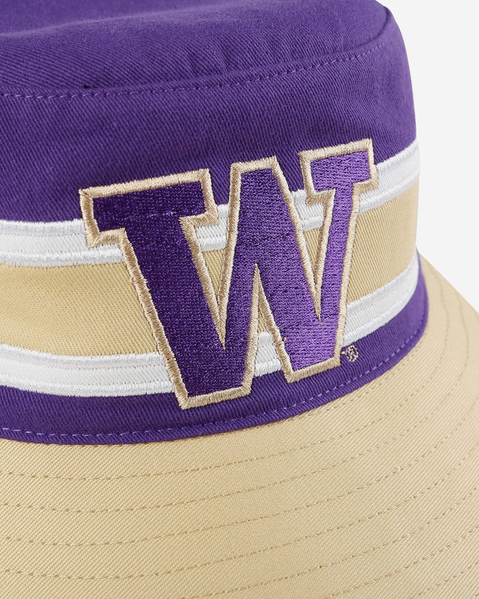 Washington Huskies Team Stripe Bucket Hat FOCO - FOCO.com