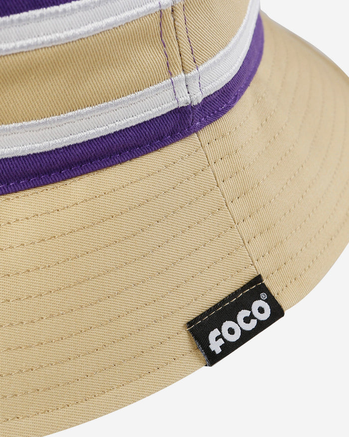 Washington Huskies Team Stripe Bucket Hat FOCO - FOCO.com