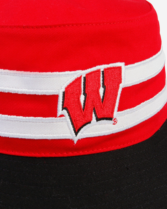 Wisconsin Badgers Team Stripe Bucket Hat FOCO - FOCO.com