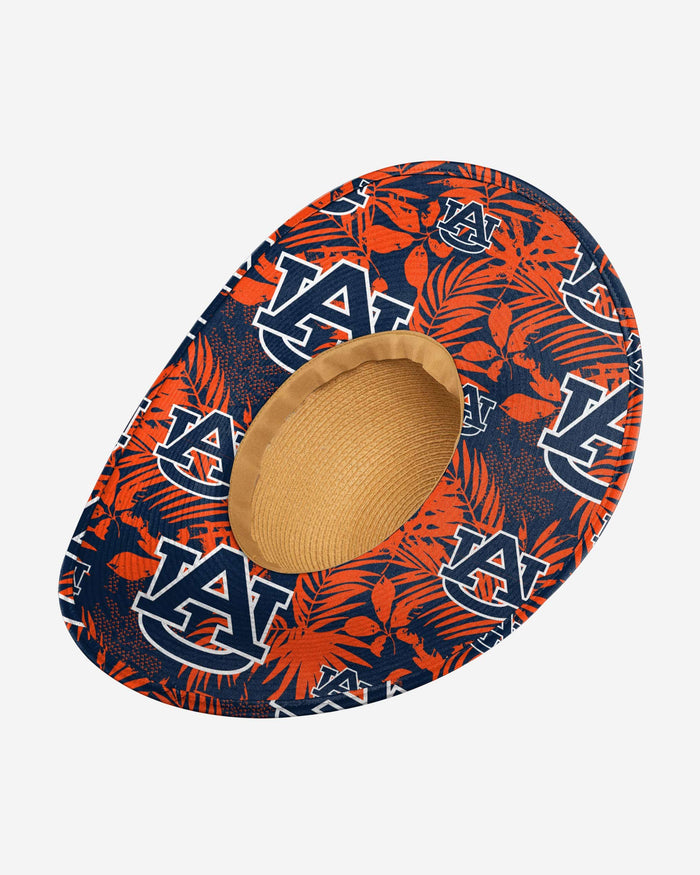 Auburn Tigers Womens Floral Straw Hat FOCO - FOCO.com