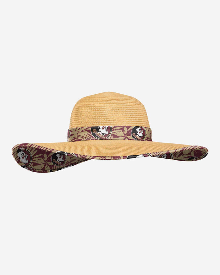 Florida State Seminoles Womens Floral Straw Hat FOCO - FOCO.com